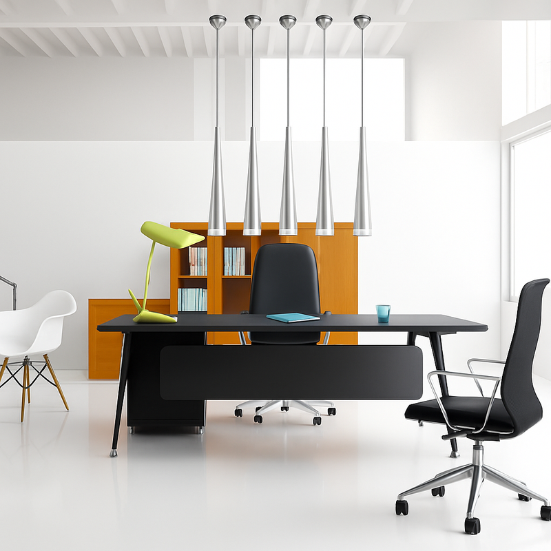 Suspension design LED en forme de cône (plusieurs couleurs)