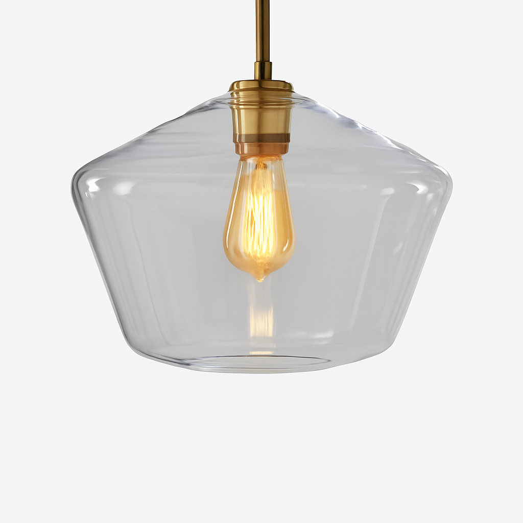 Suspension design à LED en métal et verre de plusieurs formes - vue 8 sur 13