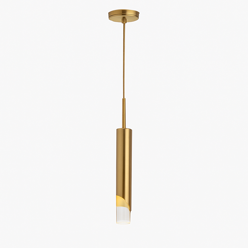 Suspension design à LED en métal style cylindre Loft