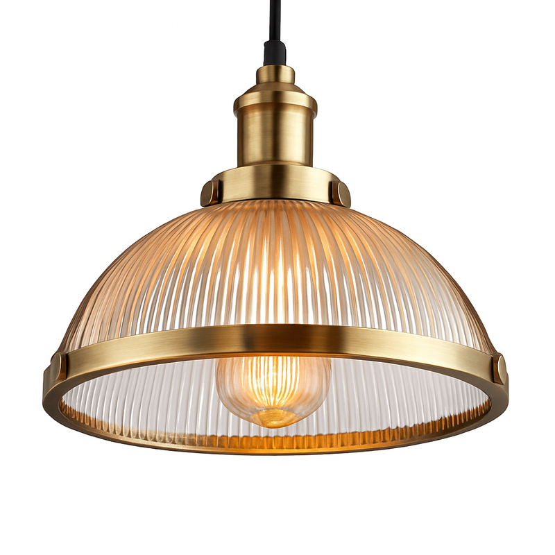 Suspension design LED en verre style Loft industriel