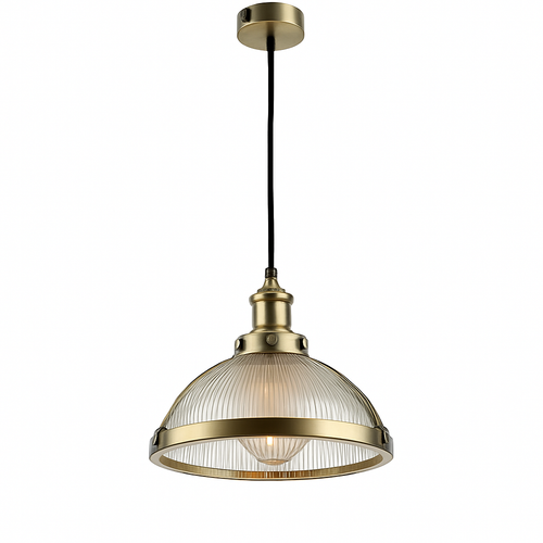 Suspension design LED en verre style Loft industriel