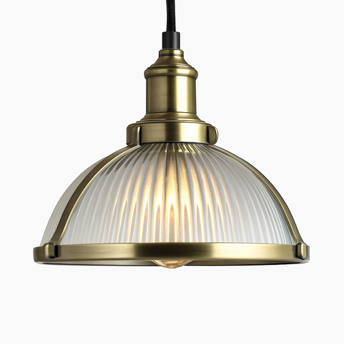 Suspension design LED en verre style Loft industriel