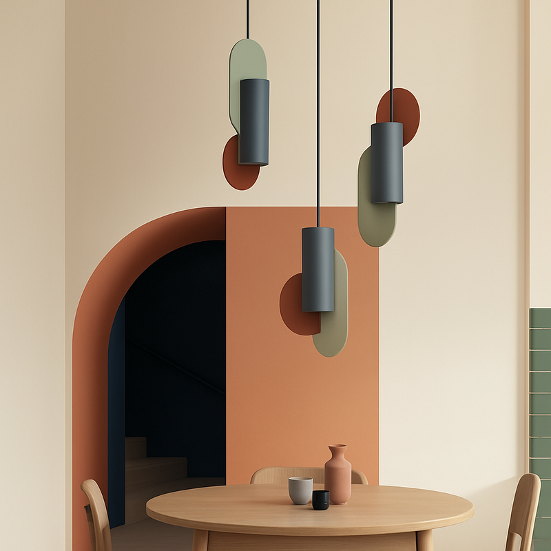 Suspension design LED formes colorés Afric