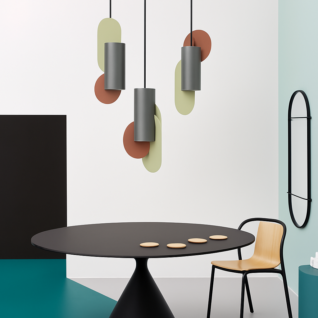 Suspension design LED formes colorés Afric - vue 4 sur 13