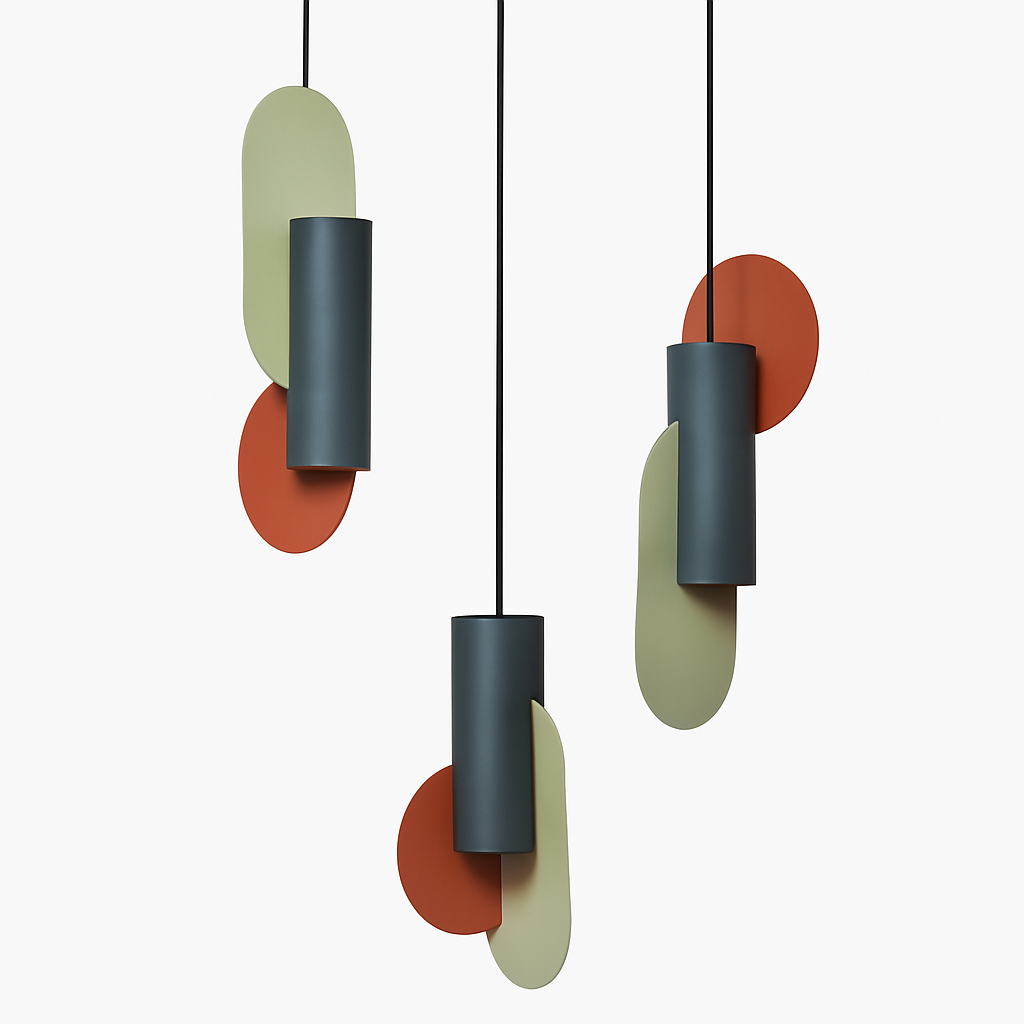 Suspension design LED formes colorés Afric - vue 8 sur 13