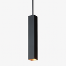 Suspension design LED rectangulaire (noir ou blanc)