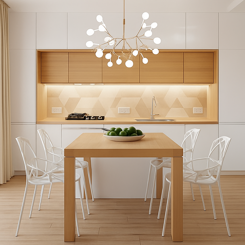 Suspension design moderne LED arbre couleur cuivré ou noir Home - vue 4 sur 13