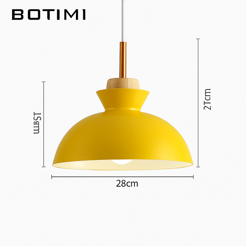 Suspension design moderne à LED de couleur Lampes