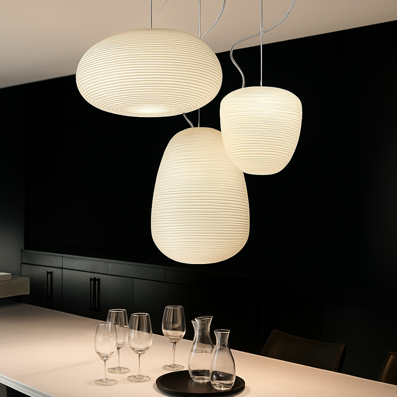 suspension design nordique en verre pour décoration intérieure