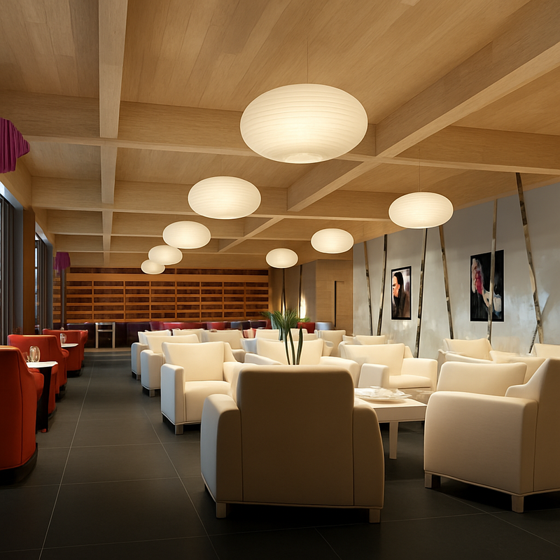 suspension design nordique en verre pour décoration intérieure