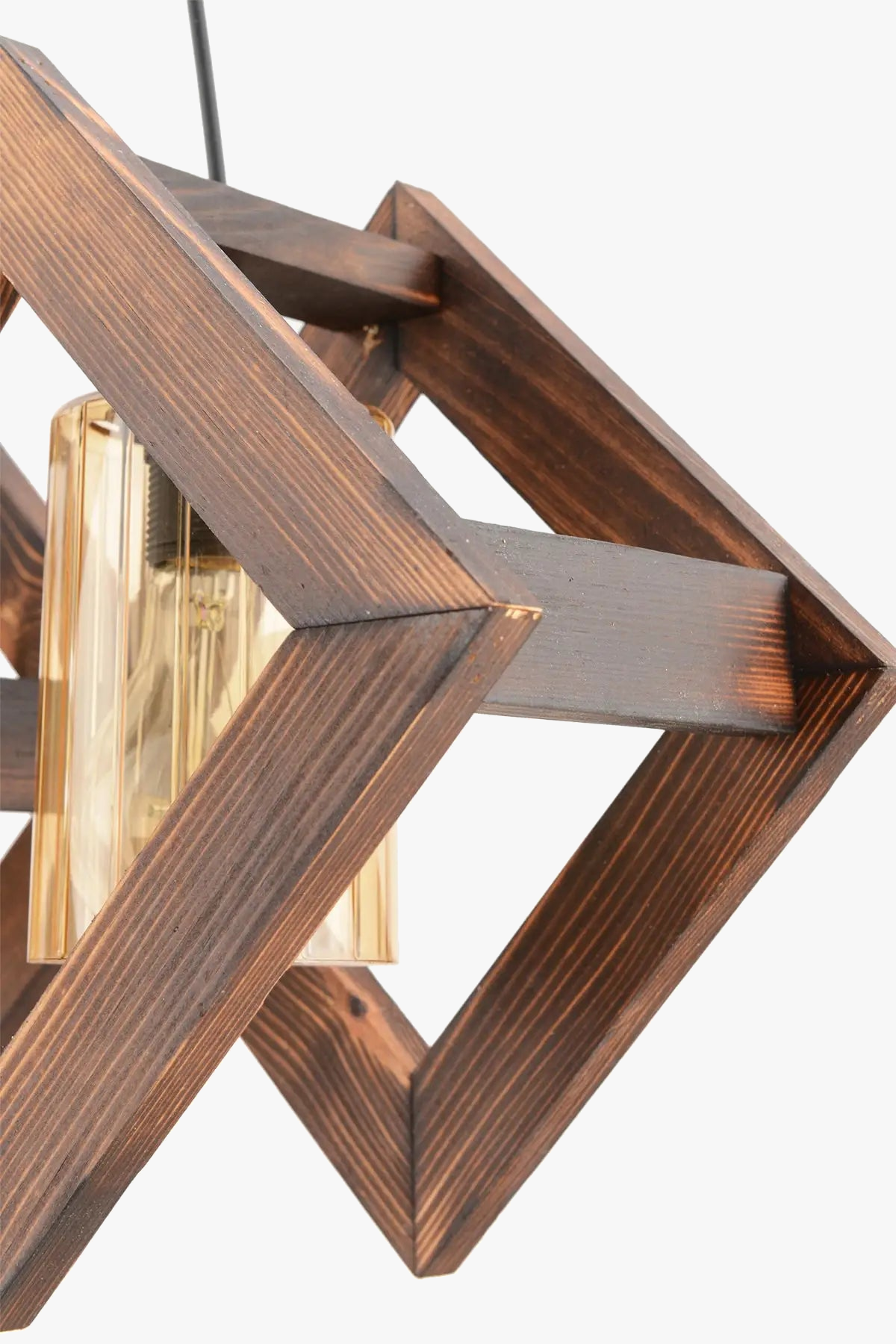 Suspension double en bois