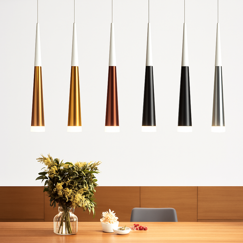 suspension en aluminium acrylique pour cuisine et bar