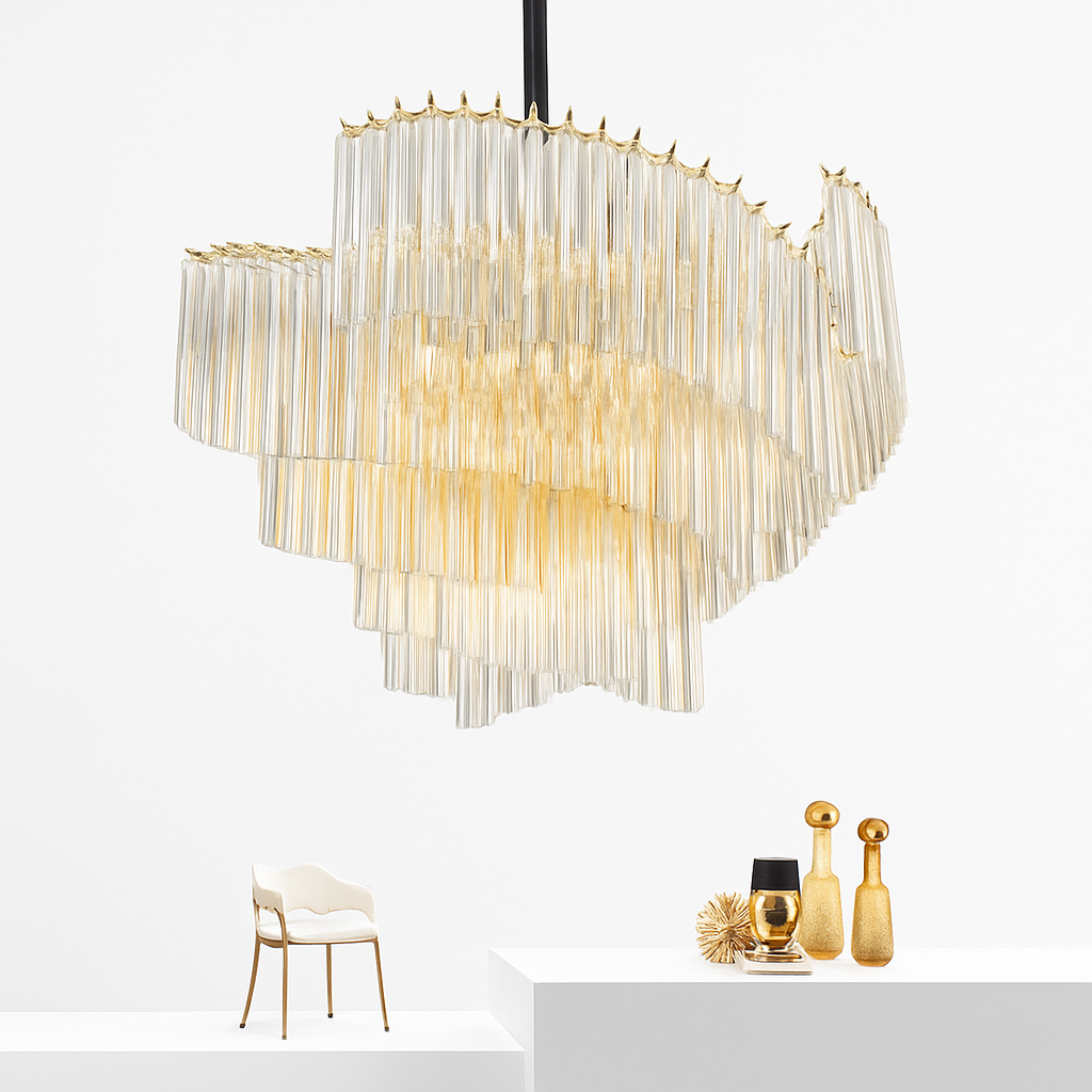 suspension en cristal luxe pour décoration moderne créative - vue 4 sur 7
