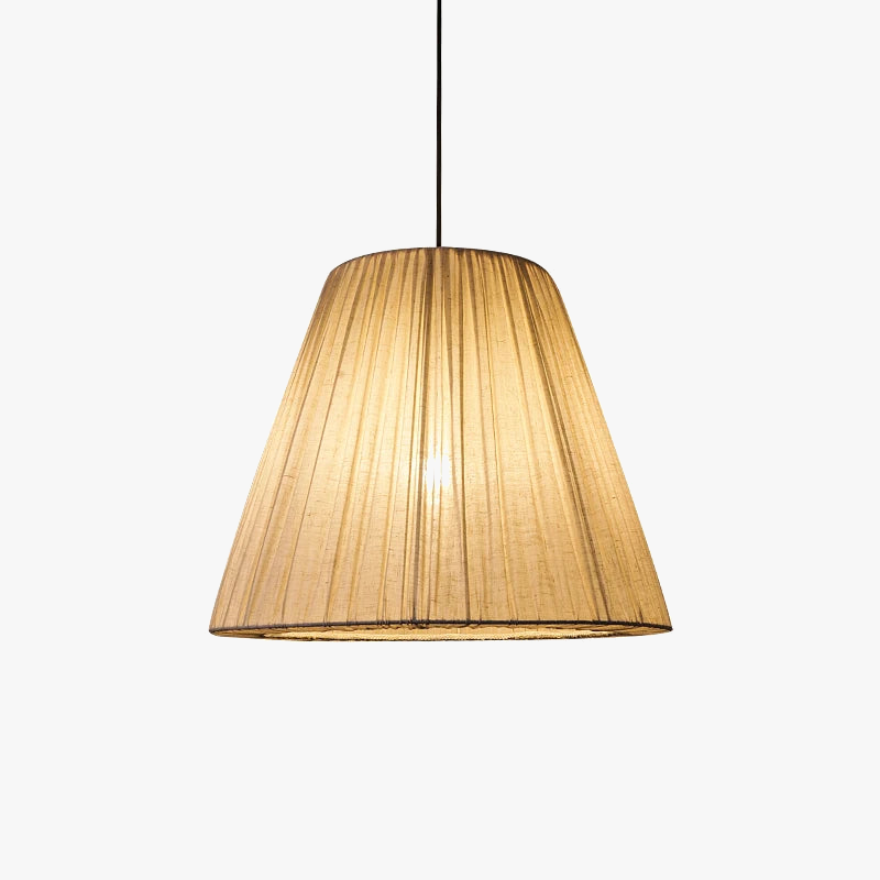 suspension en tissu chinois moderne avec design pli rétro
