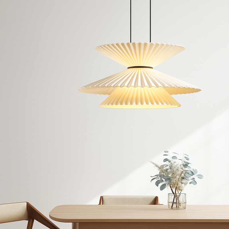 suspension en tissu origami pour décoration intérieure élégante