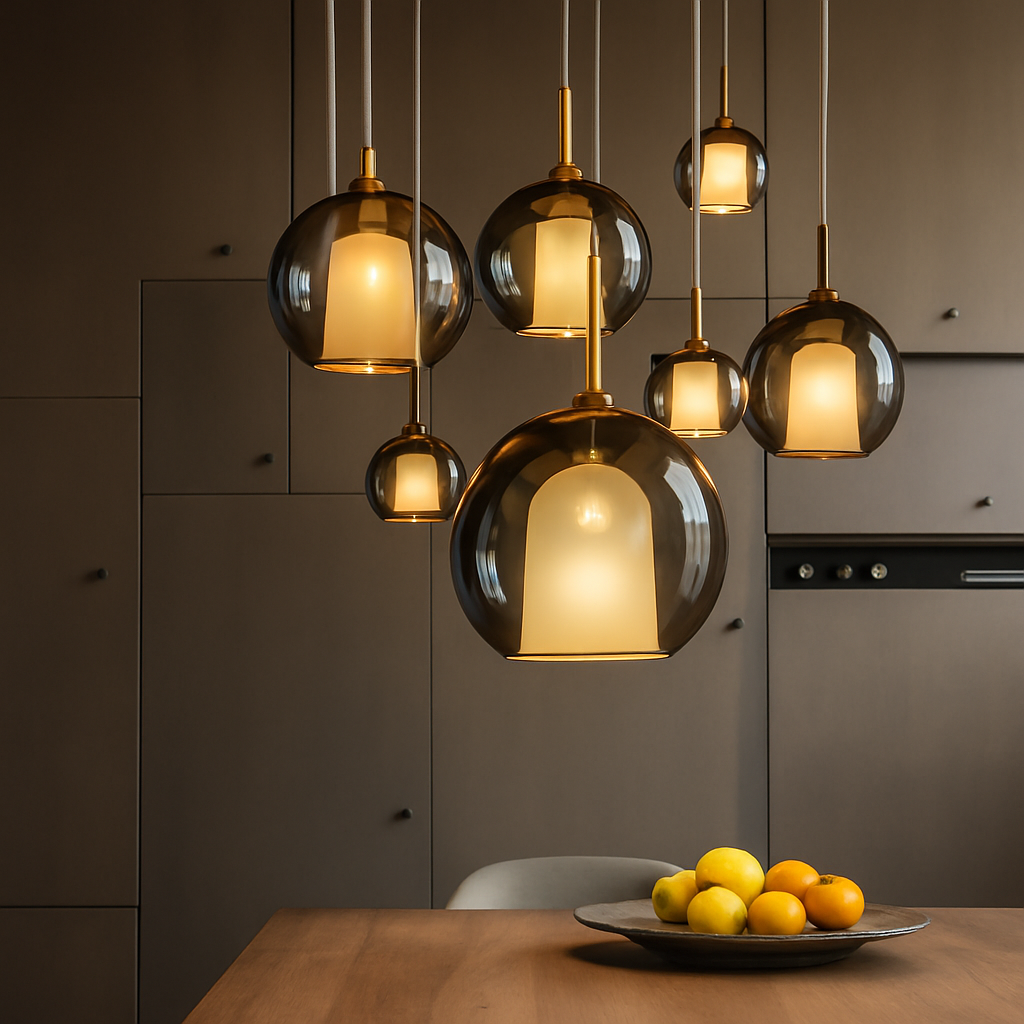 suspension en verre moderne pour un éclairage décoratif intérieur - vue 2 sur 10