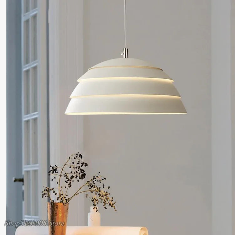 suspension hémisphère nordique industrielle lampe led design luminaire