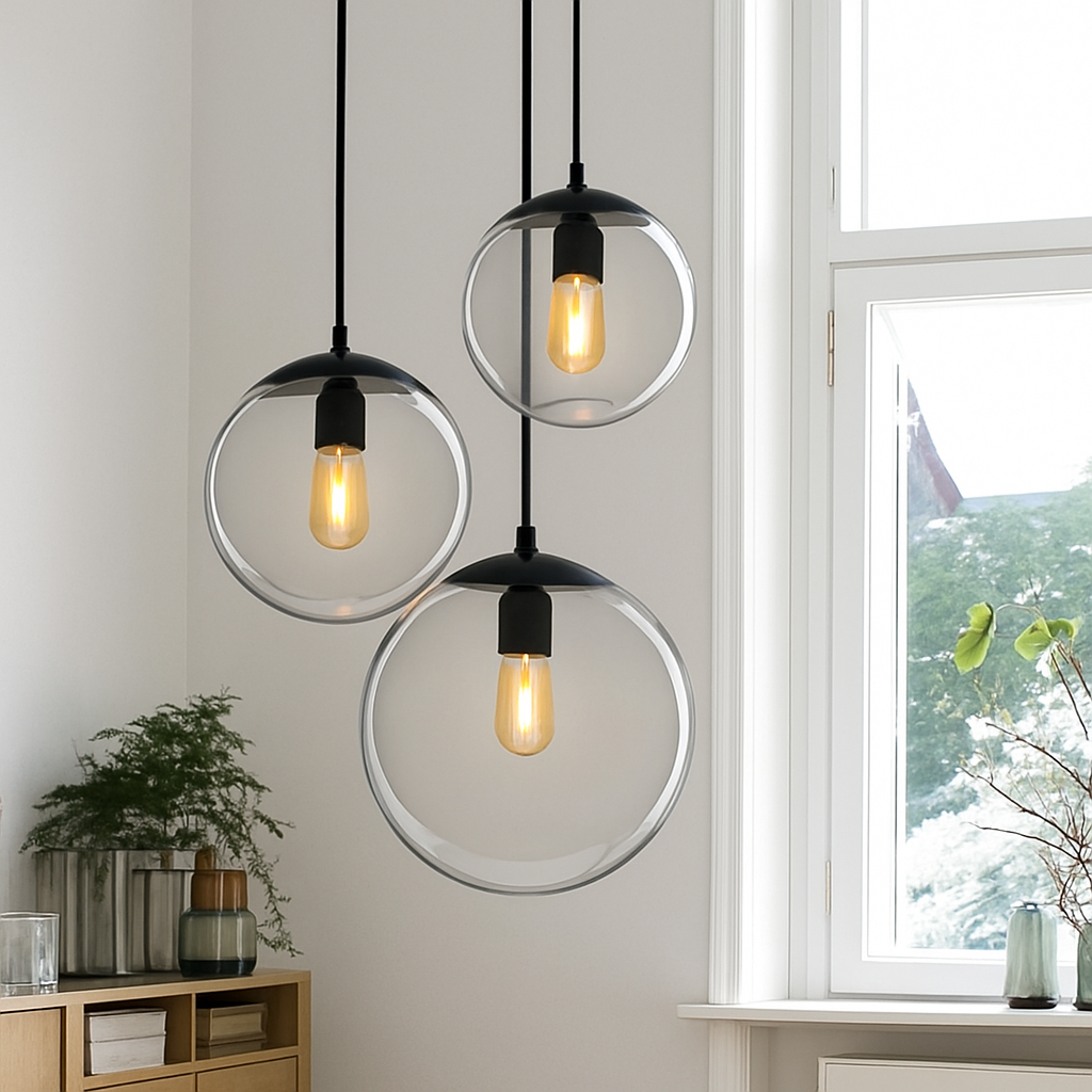 Suspension LED boule en verre Living - vue 3 sur 4