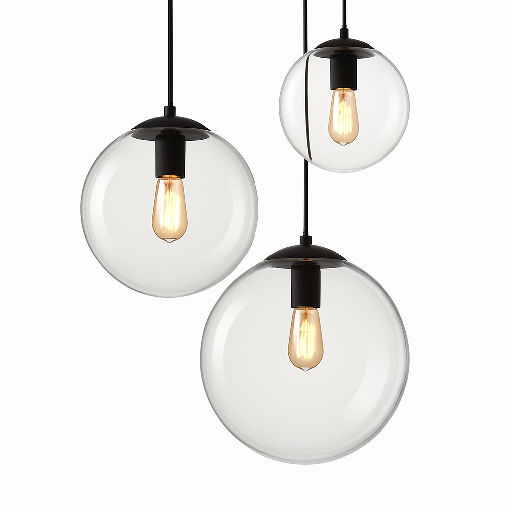 Suspension LED boule en verre Living - vue 5 sur 4