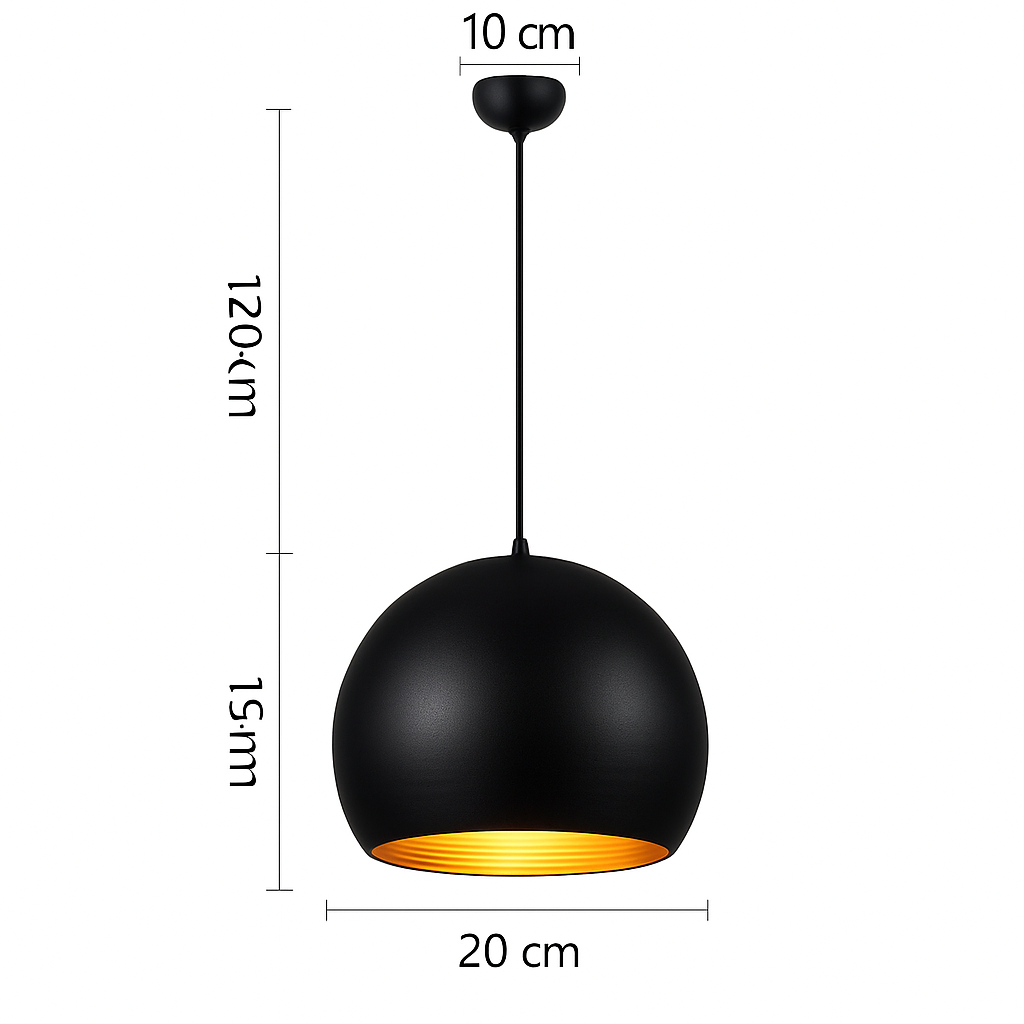 Suspension LED boule moderne colorée - vue 5 sur 8
