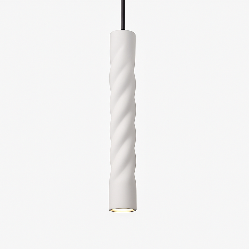 Suspension LED design cylindrique en spirale Pipe - vue 7 sur 7