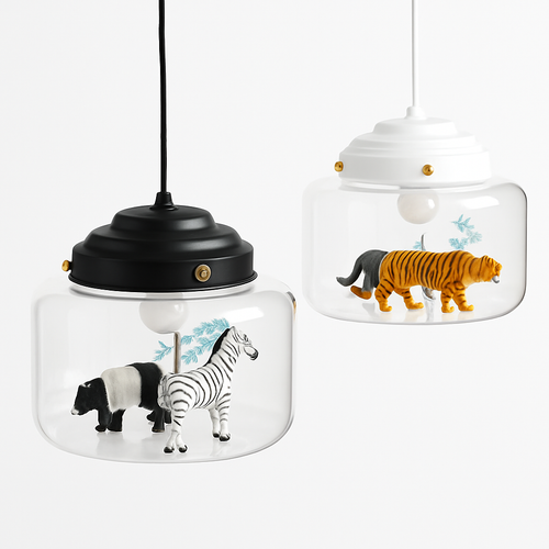 suspension led dessin animé nordique animaux mignons cadeau décoratif