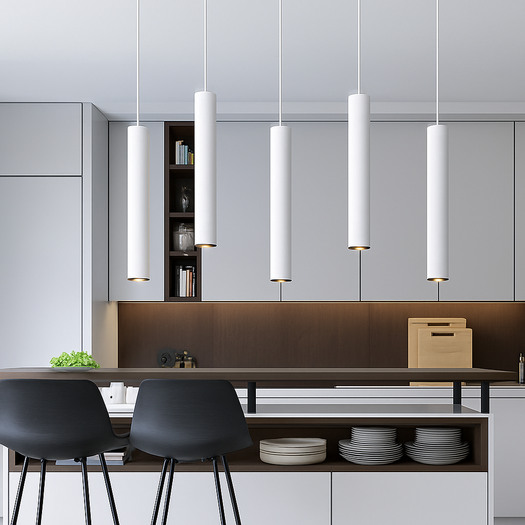 suspension LED Dimmable cylindre cône et tube - vue 4 sur 7