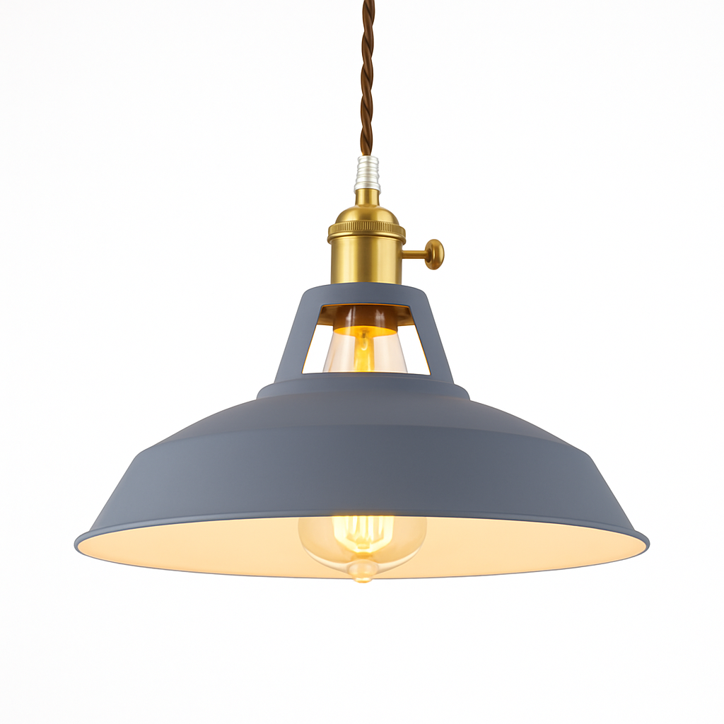 Suspension LED en métal coloré Loft - vue 7 sur 11