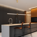 Suspension Led lumière cuisine éclairage lustres modernes pour salle à manger Table à manger suspension Led lampe Bronze Lustre App/télécommande
