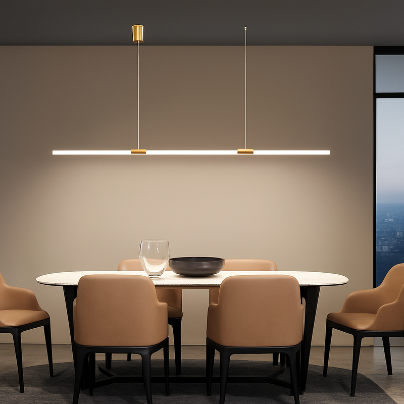 Suspension Led lumière cuisine éclairage lustres modernes pour salle à manger Table à manger suspension Led lampe Bronze Lustre App/télécommande