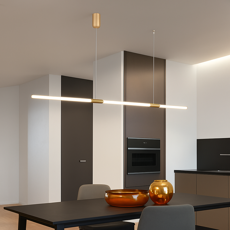 Suspension Led lumière cuisine éclairage lustres modernes pour salle à manger Table à manger suspension Led lampe Bronze Lustre App/télécommande