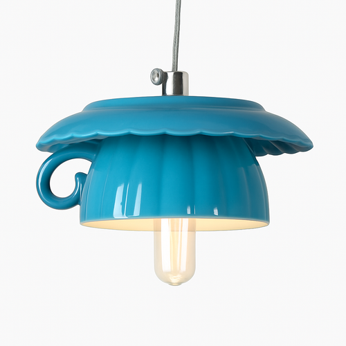 Suspension LED moderne en forme de tasse à caf renservée