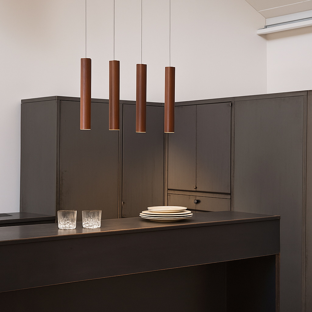 suspension led tube cylindrique pour décoration moderne - vue 4 sur 10