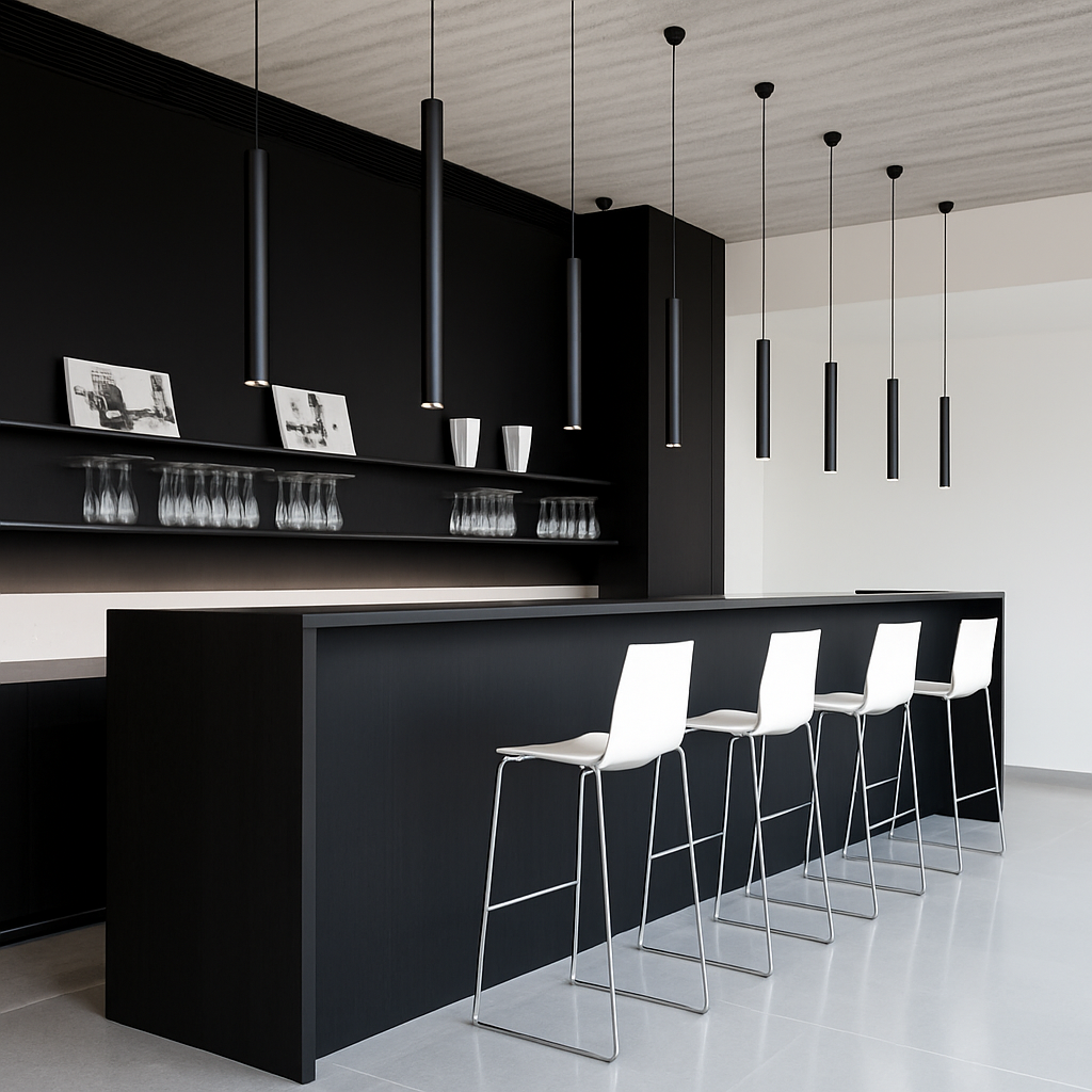 suspension led tube cylindrique pour décoration moderne - vue 5 sur 10