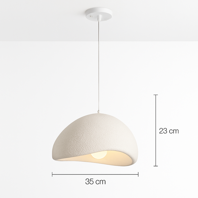 suspension à led wabi-sabi en résine créative pour décoration intérieure