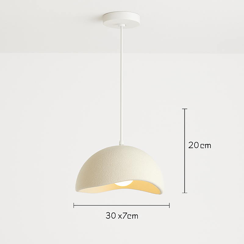 suspension à led wabi-sabi en résine créative pour décoration intérieure