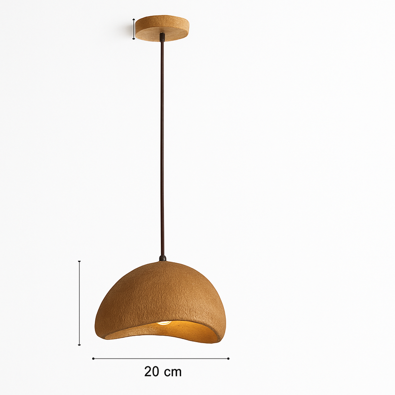 suspension à led wabi-sabi en résine créative pour décoration intérieure