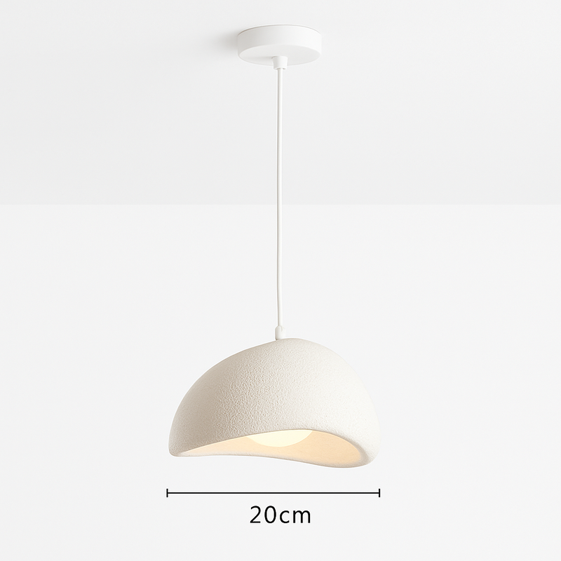 suspension à led wabi-sabi en résine créative pour décoration intérieure