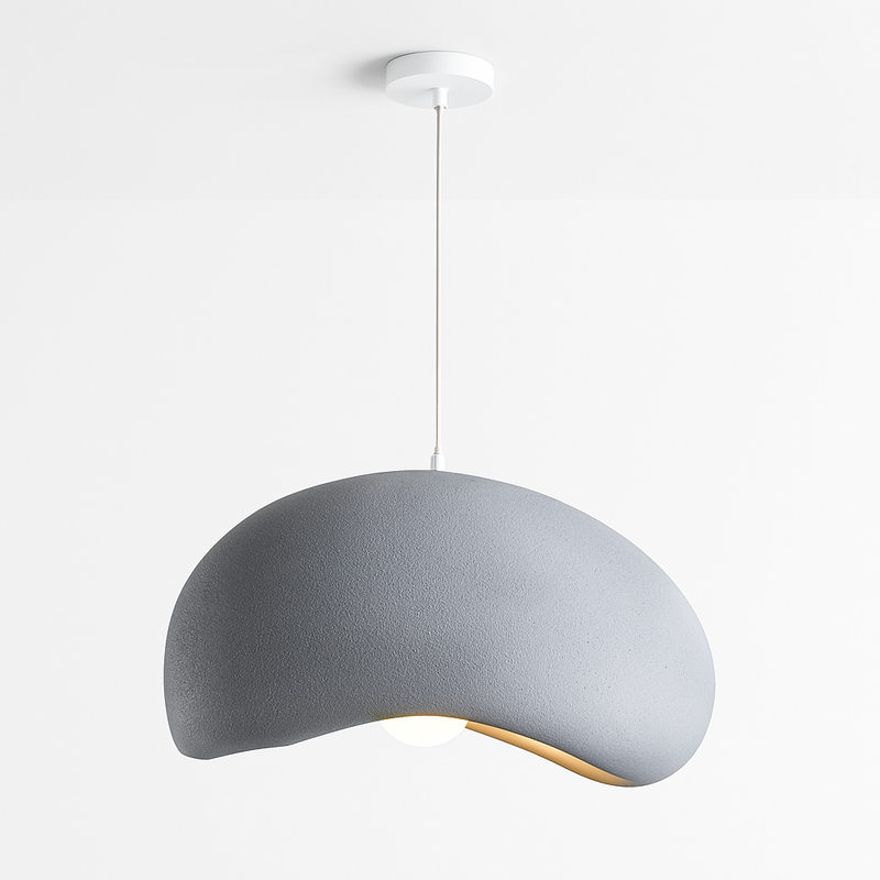 suspension à led wabi-sabi en résine créative pour décoration intérieure