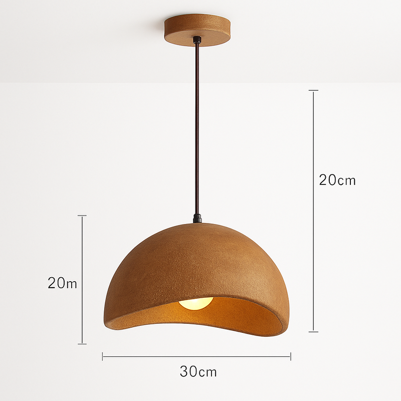 suspension à led wabi-sabi en résine créative pour décoration intérieure