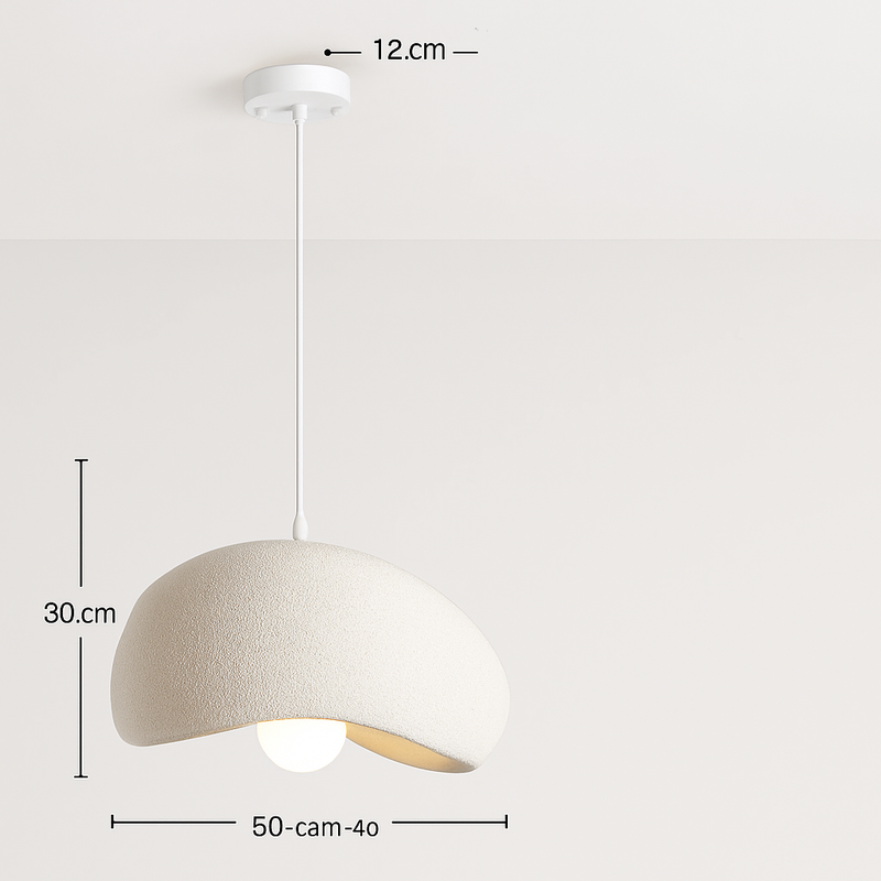 suspension à led wabi-sabi en résine créative pour décoration intérieure