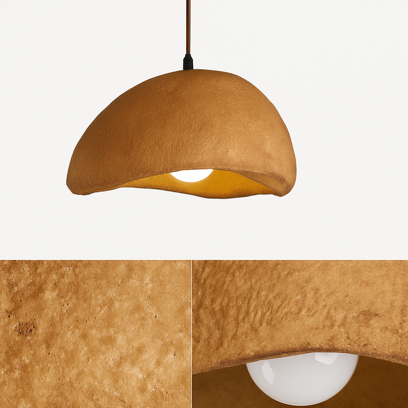 suspension à led wabi-sabi en résine créative pour décoration intérieure