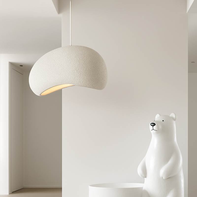 suspension à led wabi-sabi en résine créative pour décoration intérieure