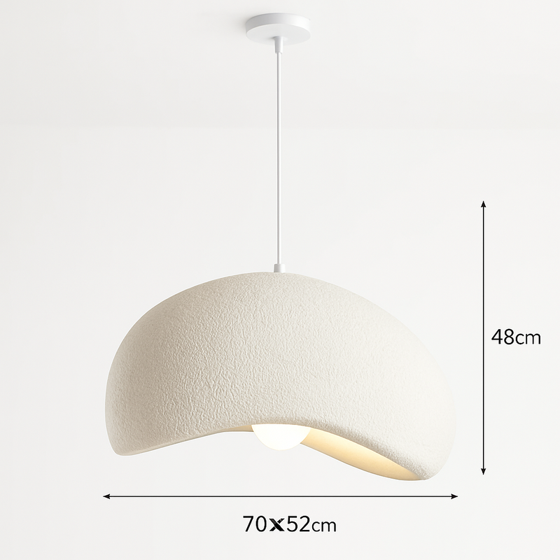 suspension à led wabi-sabi en résine créative pour décoration intérieure