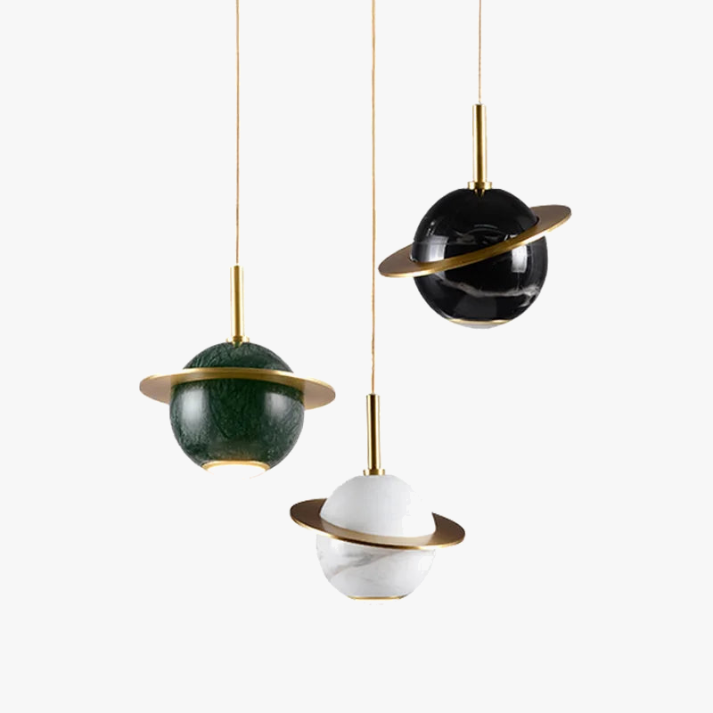 suspension marbre simple style planétaire pour bar hôtel magasin