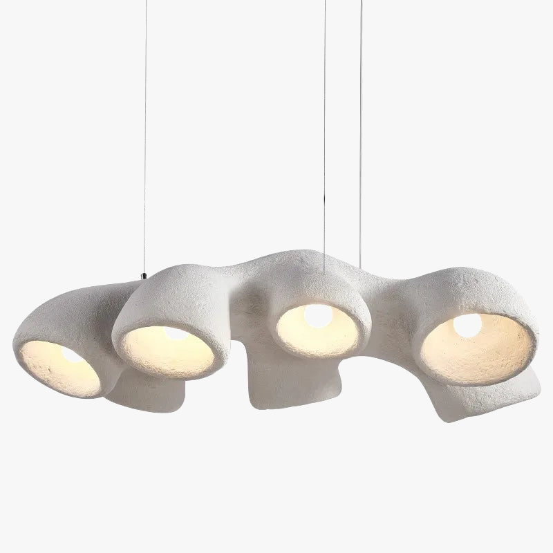 suspension minimaliste en résine pour un intérieur contemporain