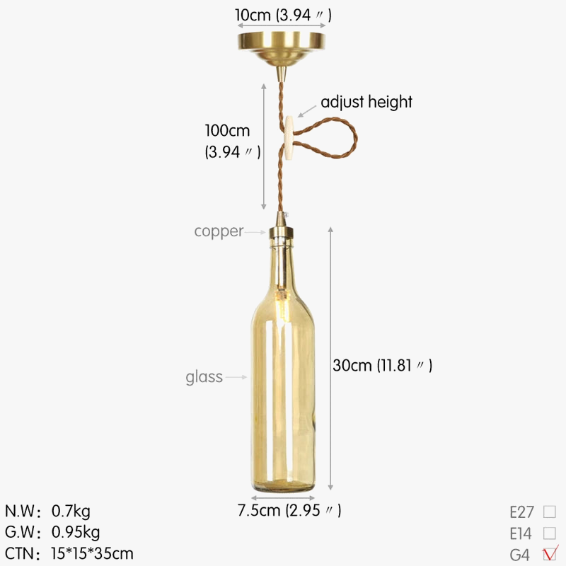 suspension moderne en laiton et verre pour décoration intérieure