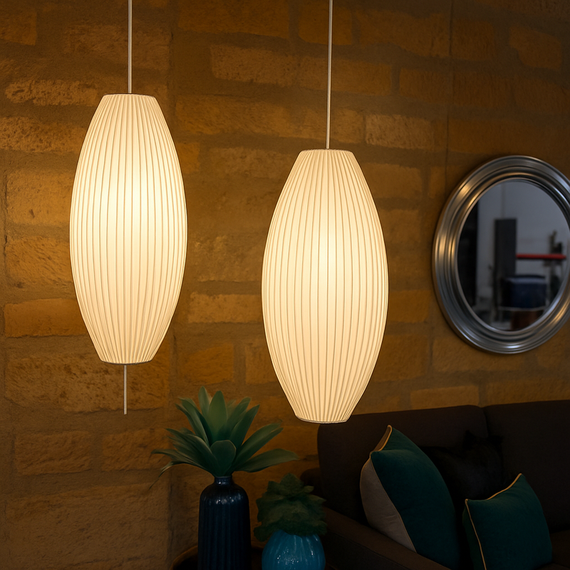 Suspension moderne en papier style japonais Silk