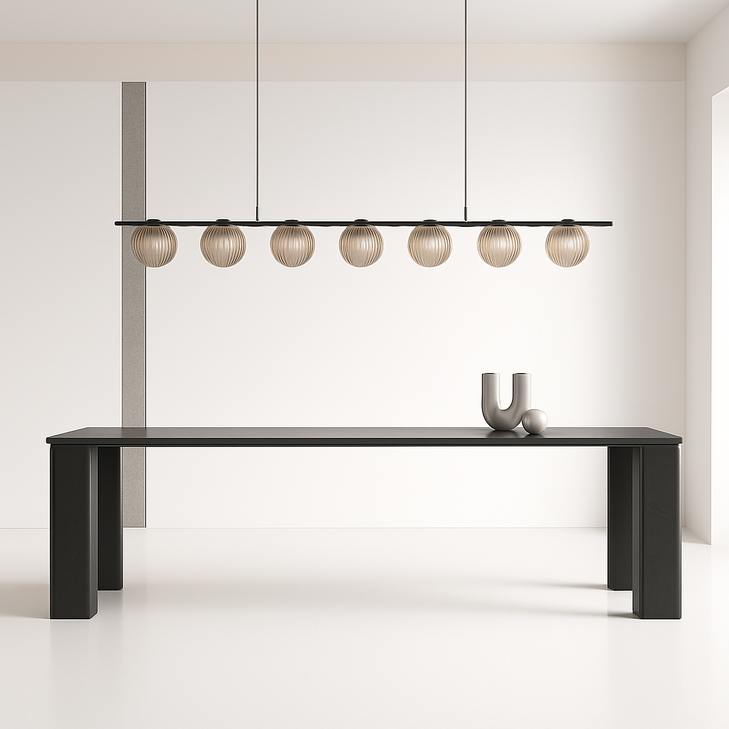 suspension moderne en verre pour décoration intérieure élégante - vue 5 sur 12