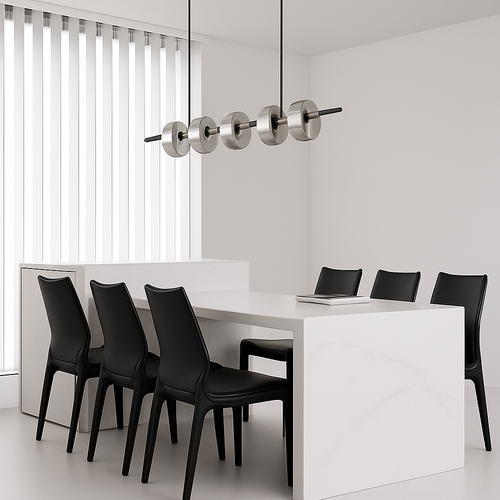 suspension moderne en verre pour décoration intérieure élégante